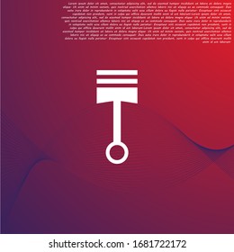 Piston Vector icon . Lorem Ipsum Illustration design