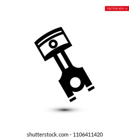 piston vector icon, stock vector illustration flat design style
