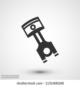 piston vector icon, stock vector illustration flat design style
