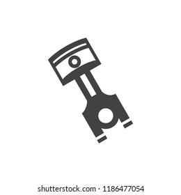 piston vector icon, stock vector illustration flat design style