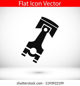 piston vector icon, stock vector illustration flat design style
