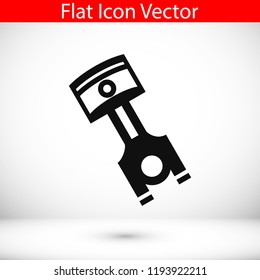 piston vector icon, stock vector illustration flat design style