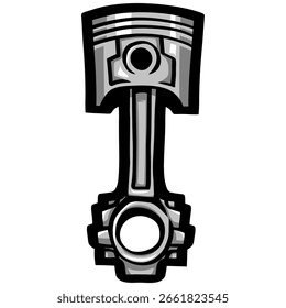 Piston Vector Illustration Drawing Icon