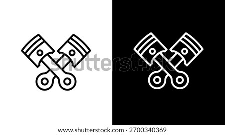 Piston White Icon Set Design