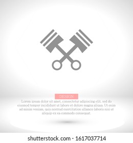 Pistons Vector icon . Lorem Ipsum Illustration design