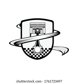 the pistons vector illustration art