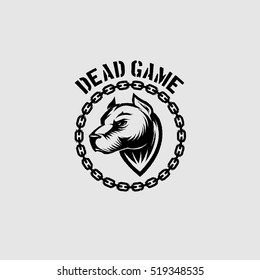 Pit bull dead game dog