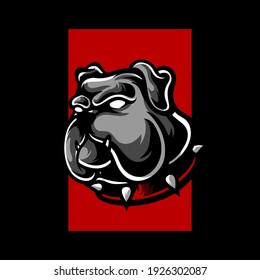 Pit Bull Dog Head Mascot Logo