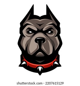 Pit Bull Head Icon Dog Logo Stock Vector (Royalty Free) 2207615129 ...