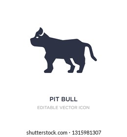 pit bull icon on white background. Simple element illustration from Animals concept. pit bull icon symbol design.