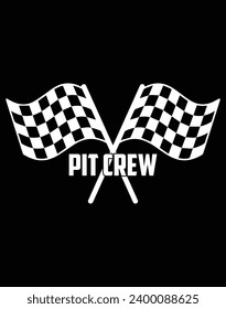 Pit crew - EPS file for cutting machine. You can edit and print this vector art with EPS editor.