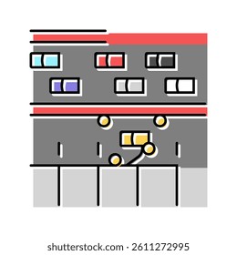 pit lane vehicle speed auto color icon vector. pit lane vehicle speed auto sign. isolated symbol illustration