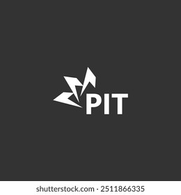 PIT letter logo design on white background. Creative  modern PIT letter logo design. Vector design.
Letters PIT, PIT logo  vector template