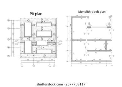 Pit plan and monolithic belt plan