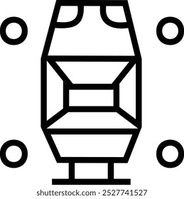 pit stop icon. Thin linear style design isolated on white background