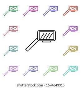 Pit stop multi color style icon. Simple thin line, outline vector of motor sports icons for ui and ux, website or mobile application