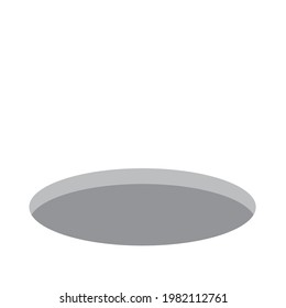 Pit vector background. Hole background. Vector illustration.