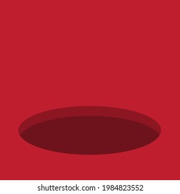 Pit vector background. Hole background. Vector illustration.