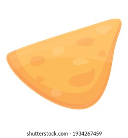 Pita bread icon. Cartoon of pita bread vector icon for web design isolated on white background