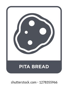 pita bread icon vector on white background, pita bread trendy filled icons from Bistro and restaurant collection, pita bread vector illustration