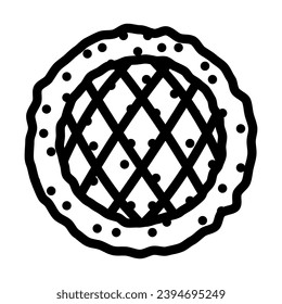 pita bread turkish cuisine line icon vector. pita bread turkish cuisine sign. isolated contour symbol black illustration