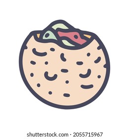 pita color vector doodle simple icon design