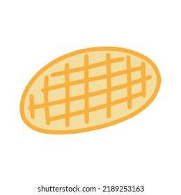 Pita ilustración vector dibujada a mano en caricatura estilo doodle logotipo icono grecia tradicional pan de comida