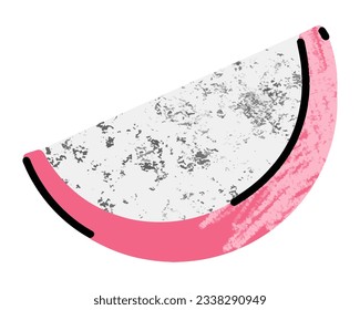 pitahaya fruit, simple illustration in abstract flat sketch drawing style, healthy food