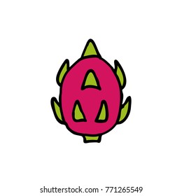 pitaya doodle icon