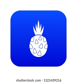 Pitaya, dragon fruit icon digital blue for any design isolated on white vector illustration