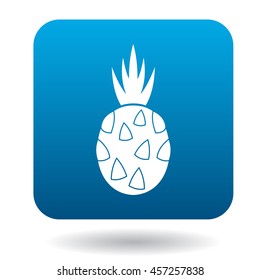 Pitaya, dragon fruit icon in flat style on a white background