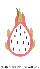 Pitaya Dragon Fruit Vector Illustration