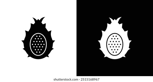 pitaya icon Outline sign symbol set