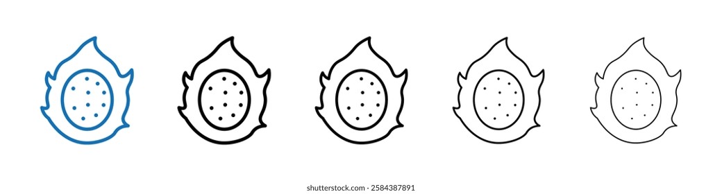 pitaya icon Outline vector logo for web ui