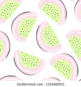 pitaya seamless pattern. Fresh dragon fruit purple and green summer detox