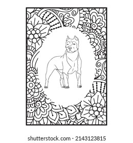 Pitbull Dog Coloring Page Interior Dog Coloring Page