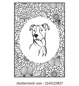 Pitbull Dog Coloring Page Interior Dog Coloring Page