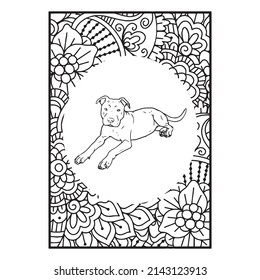 Pitbull Dog Coloring Page Interior Dog Coloring Page