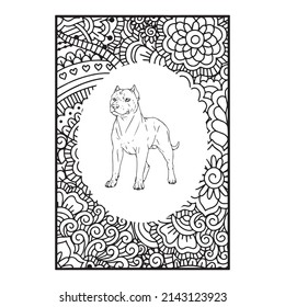 Pitbull Dog Coloring Page Interior Dog Coloring Page