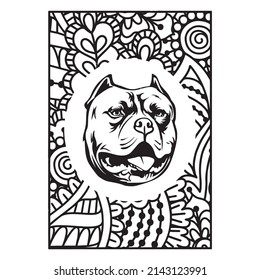 Pitbull Dog Coloring Page Interior Dog Coloring Page