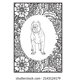 Pitbull Dog Coloring Page Interior Dog Coloring Page