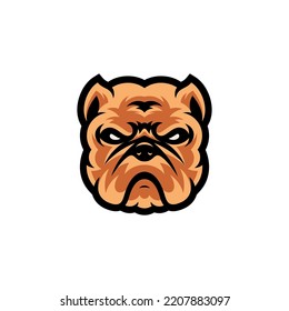 Pitbull dog head mascot logo designs character for sport and pet logo