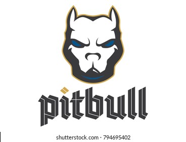 Pitbull dog logo