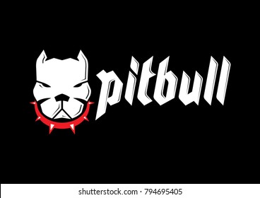 Pitbull dog logo