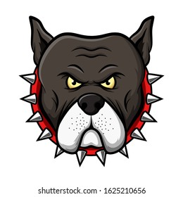 Pitbull Head Mascot. Vector illustration