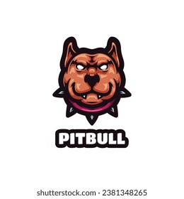 Pitbull Mascot Logo Design Logo