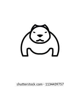 Pitbull vector icon