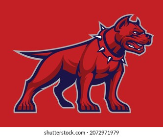 PitBull Vector Maskottchen, Sportemblem