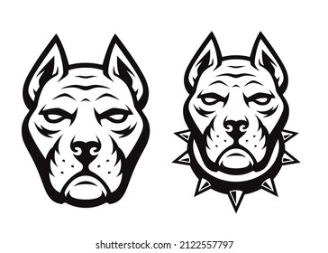 Pitbull Vector Mascot, this design can be used as an emblem or a t-shirt print