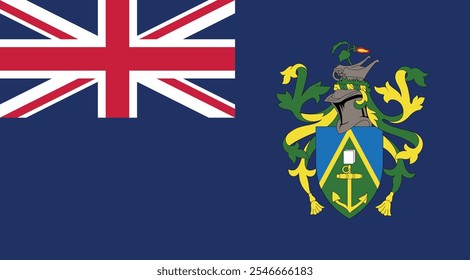 Pitcairn Islands Bandeira Ilustração Premium Qualidade Alta Resolução 300DPI